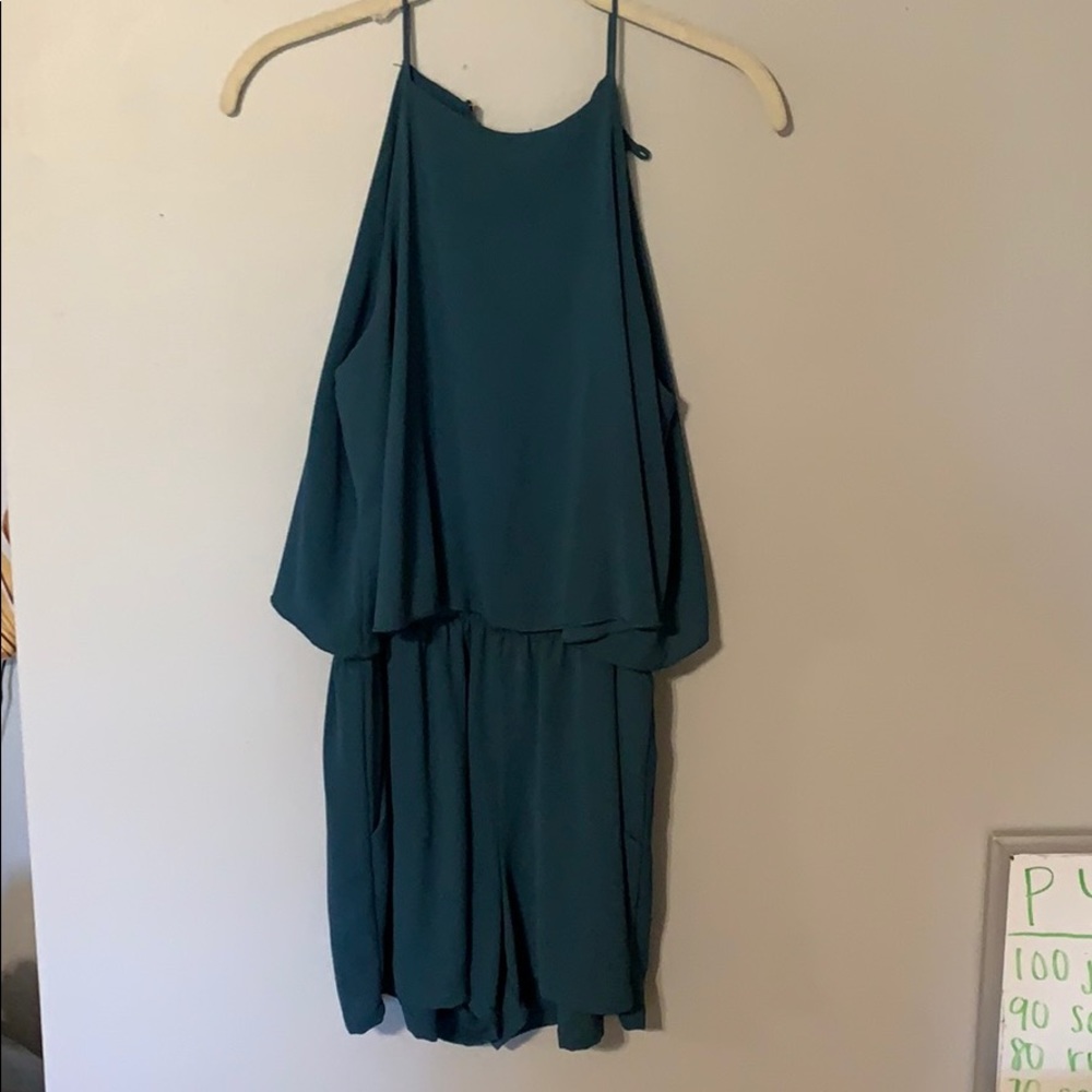 Blue romper with pockets!